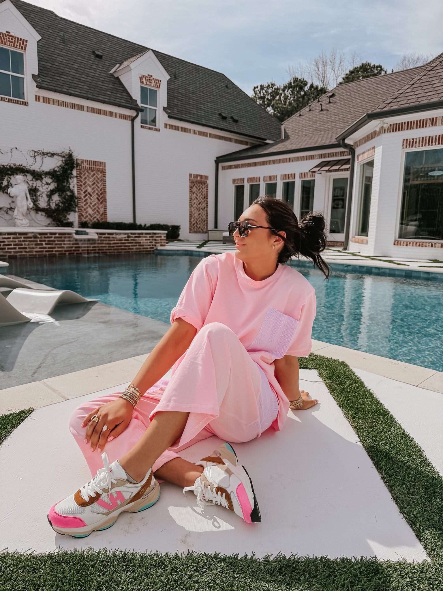 Line & Leisure Pink Oversized Set