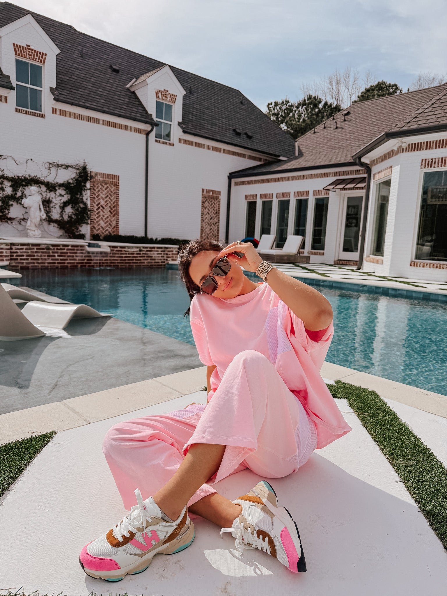 Line & Leisure Pink Oversized Set