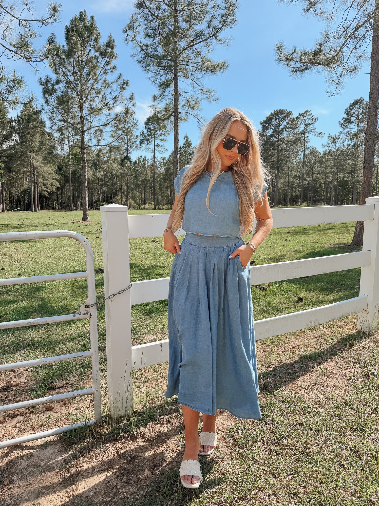 No Notes Needed Denim Set