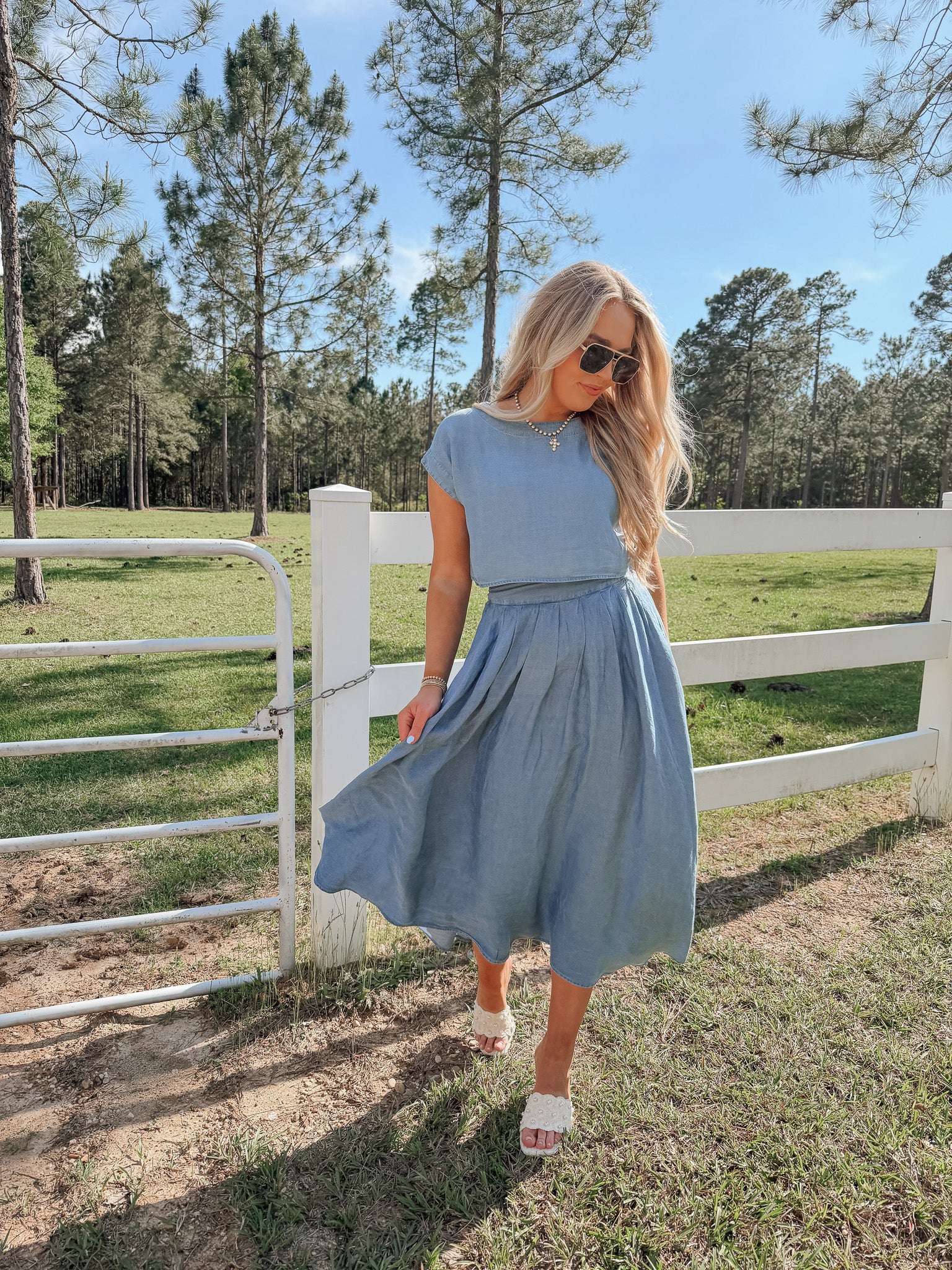 No Notes Needed Denim Set