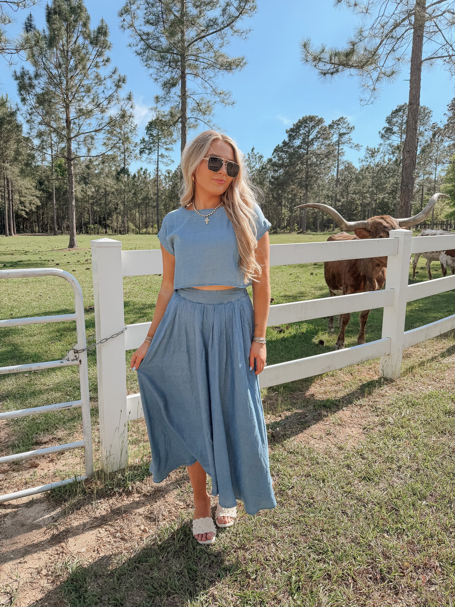 No Notes Needed Denim Set