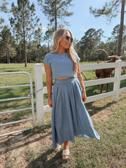 No Notes Needed Denim Set