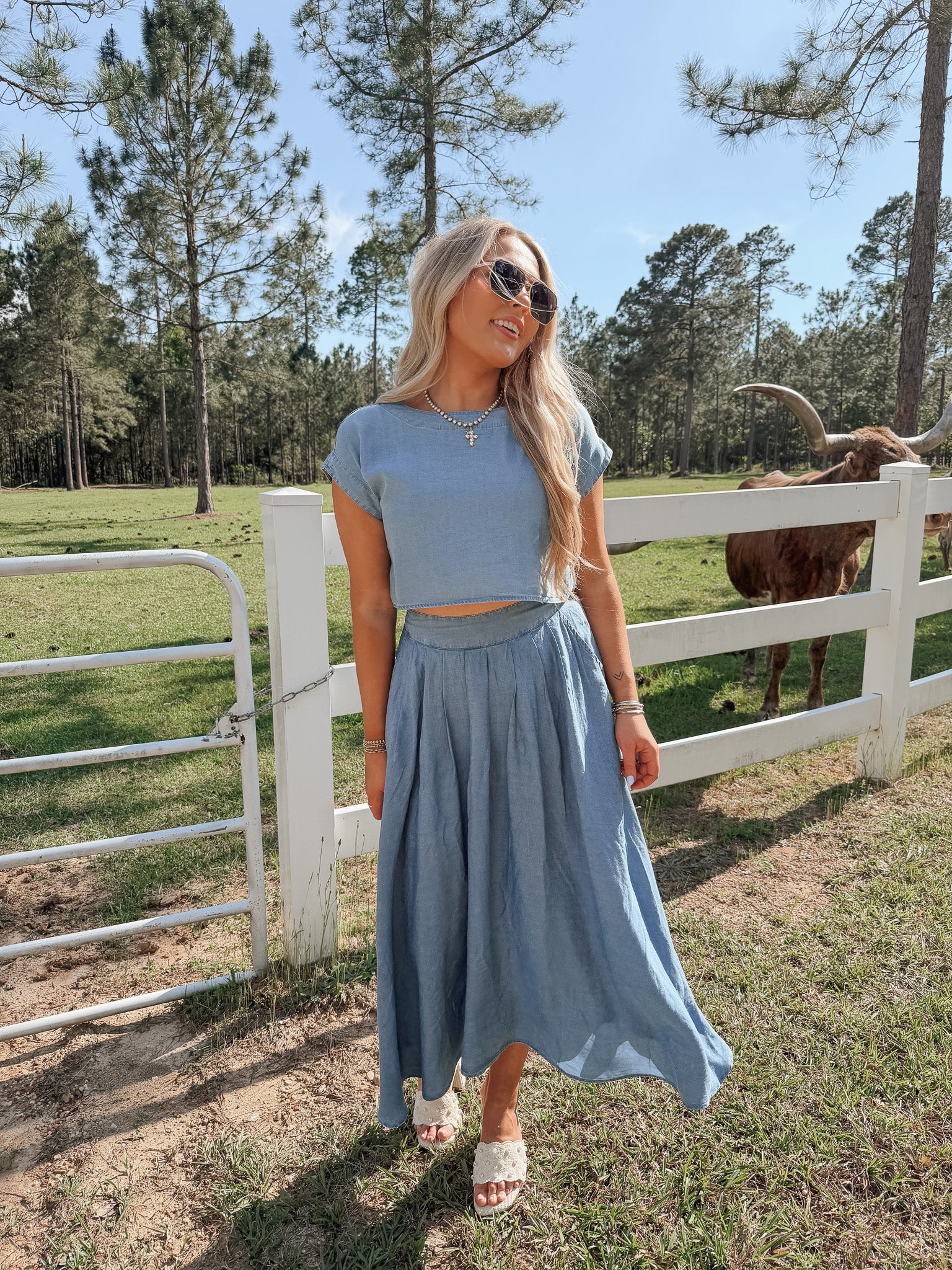 No Notes Needed Denim Set
