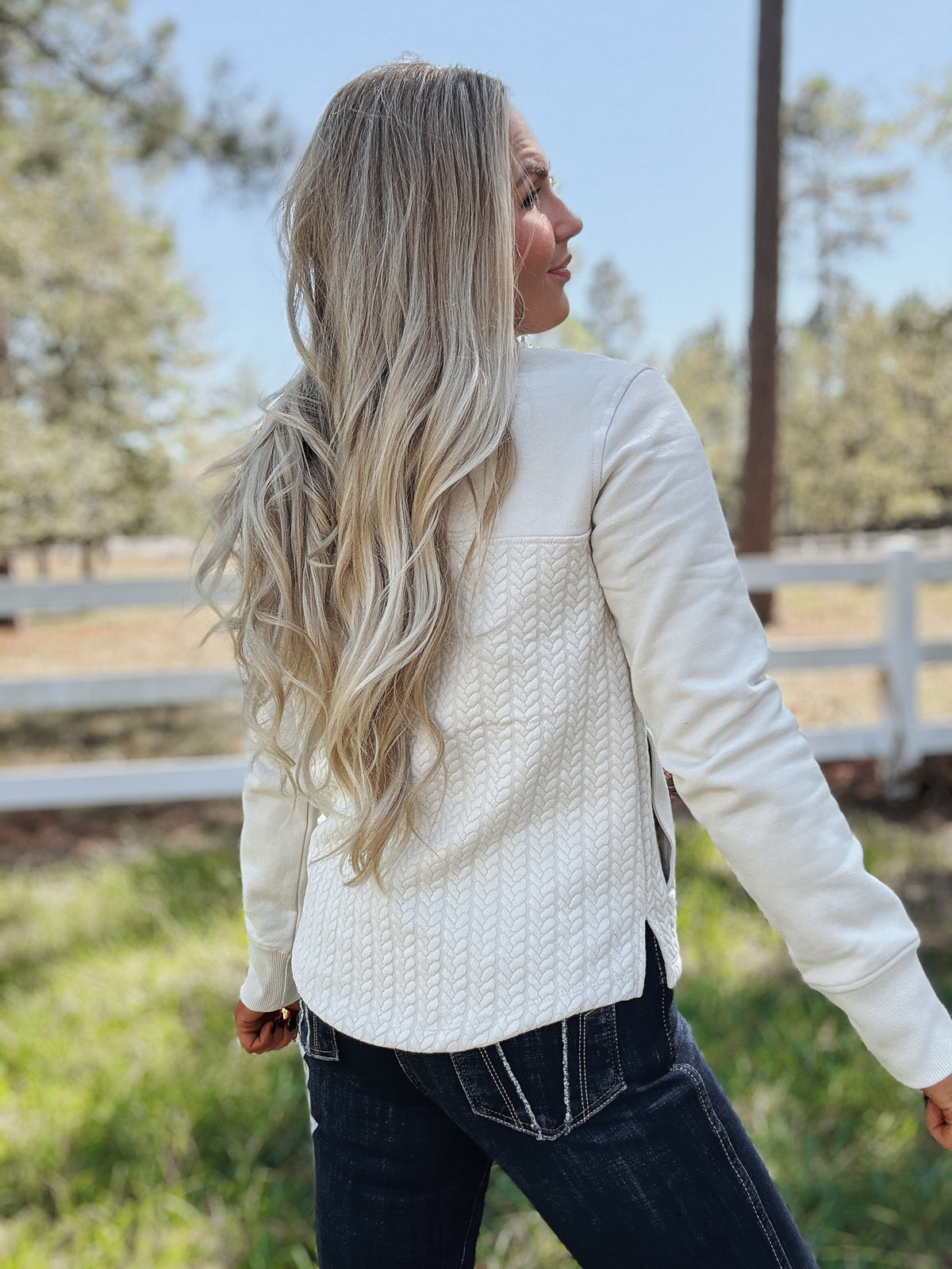 Cinch | Quarter Zip in Cream