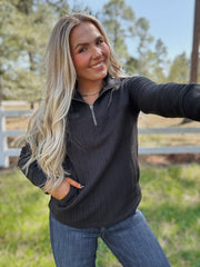 Cinch | Quarter Zip in Black