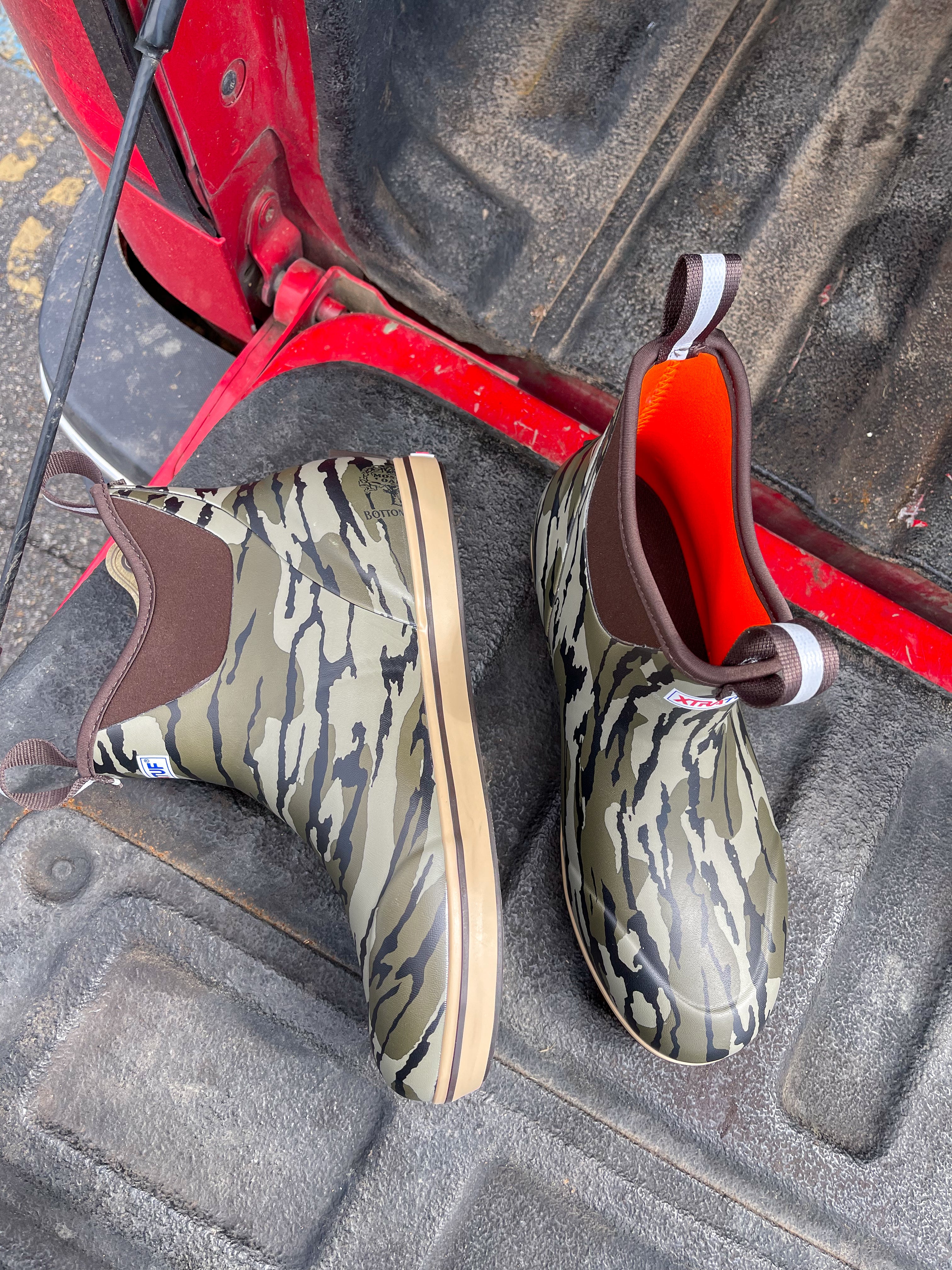 Men's XTRATUF Ankle Deck Boot in Mossy Oak Bottomland