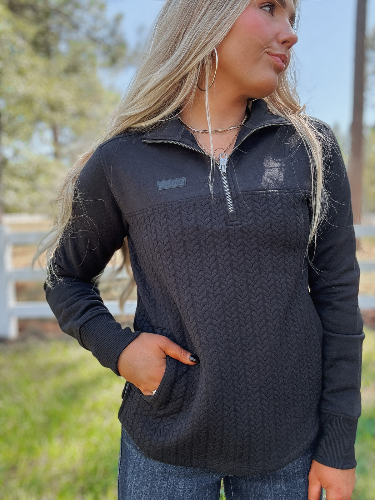 Cinch | Quarter Zip in Black