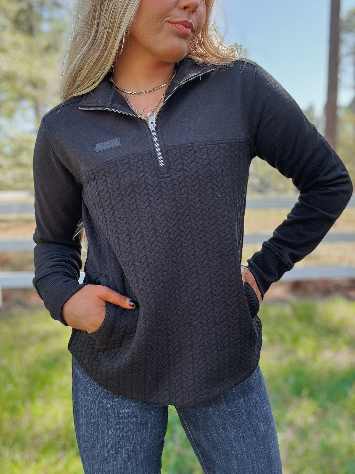 Cinch | Quarter Zip in Black