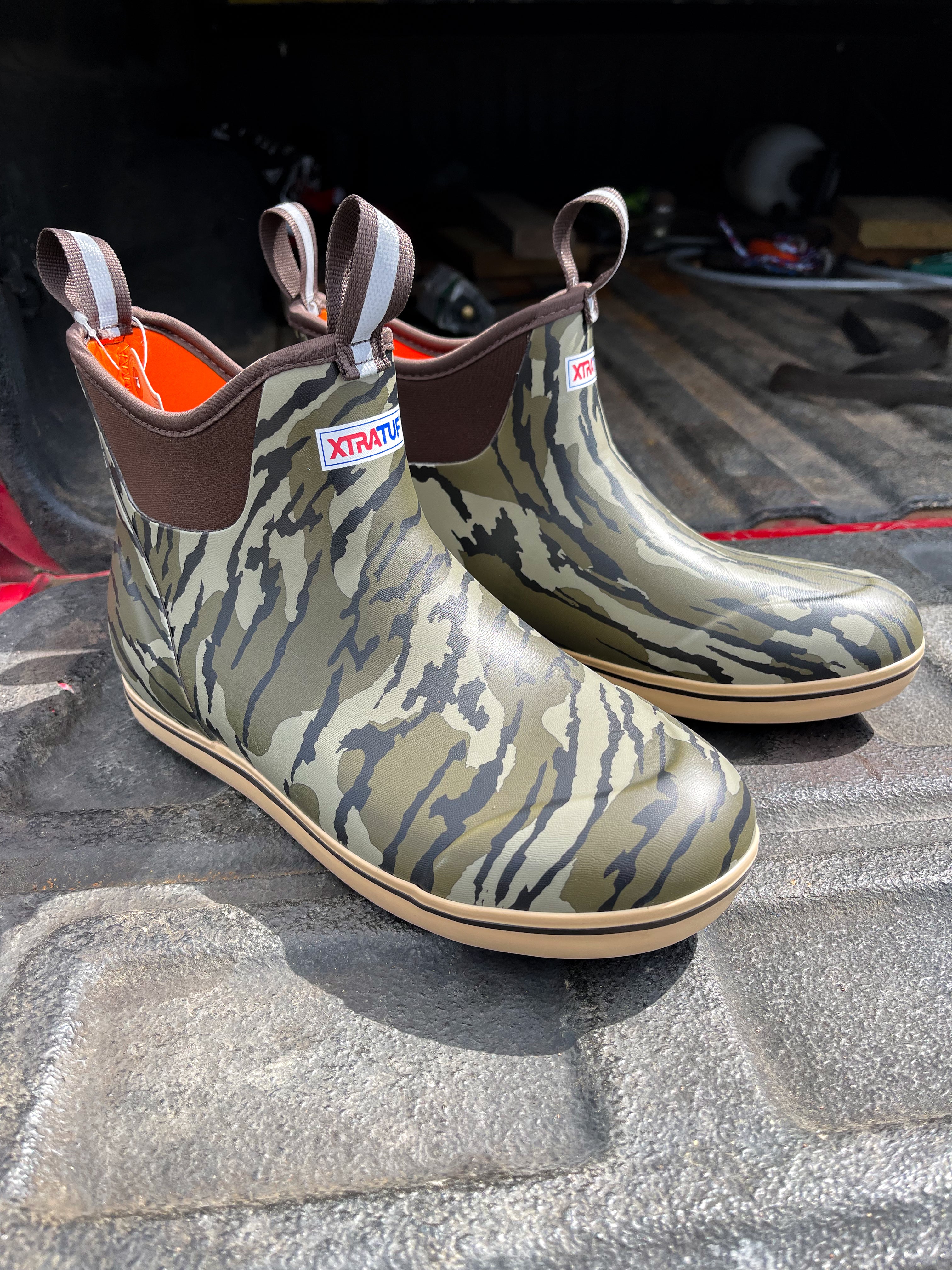 Men's XTRATUF Ankle Deck Boot in Mossy Oak Bottomland