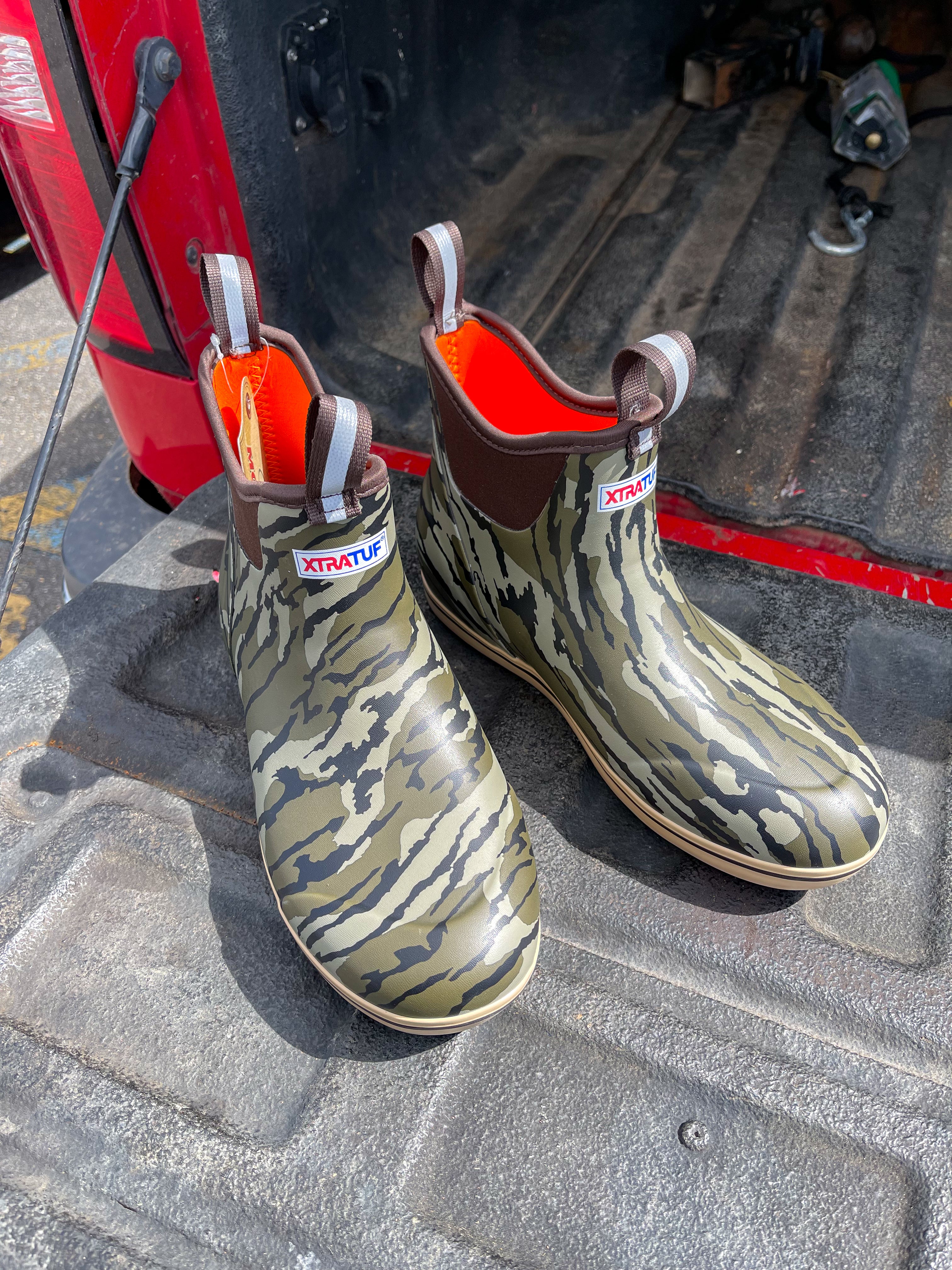 Men's XTRATUF Ankle Deck Boot in Mossy Oak Bottomland