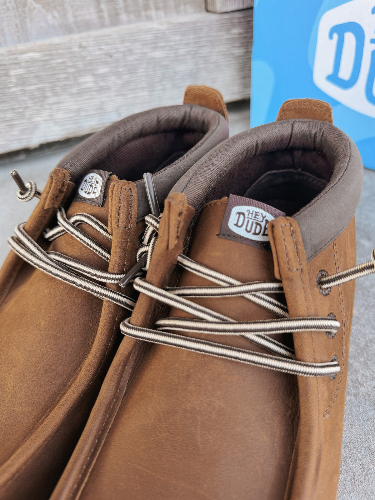 Hey Dude | Men's Wally Mid GripR Full Grain Leather