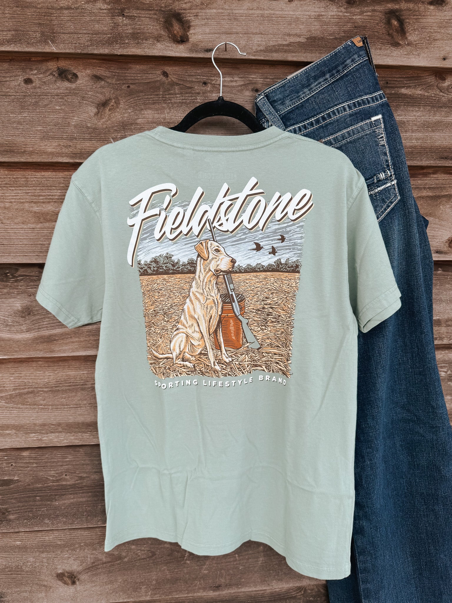 Fieldstone Dove Field T-Shirt in Bay
