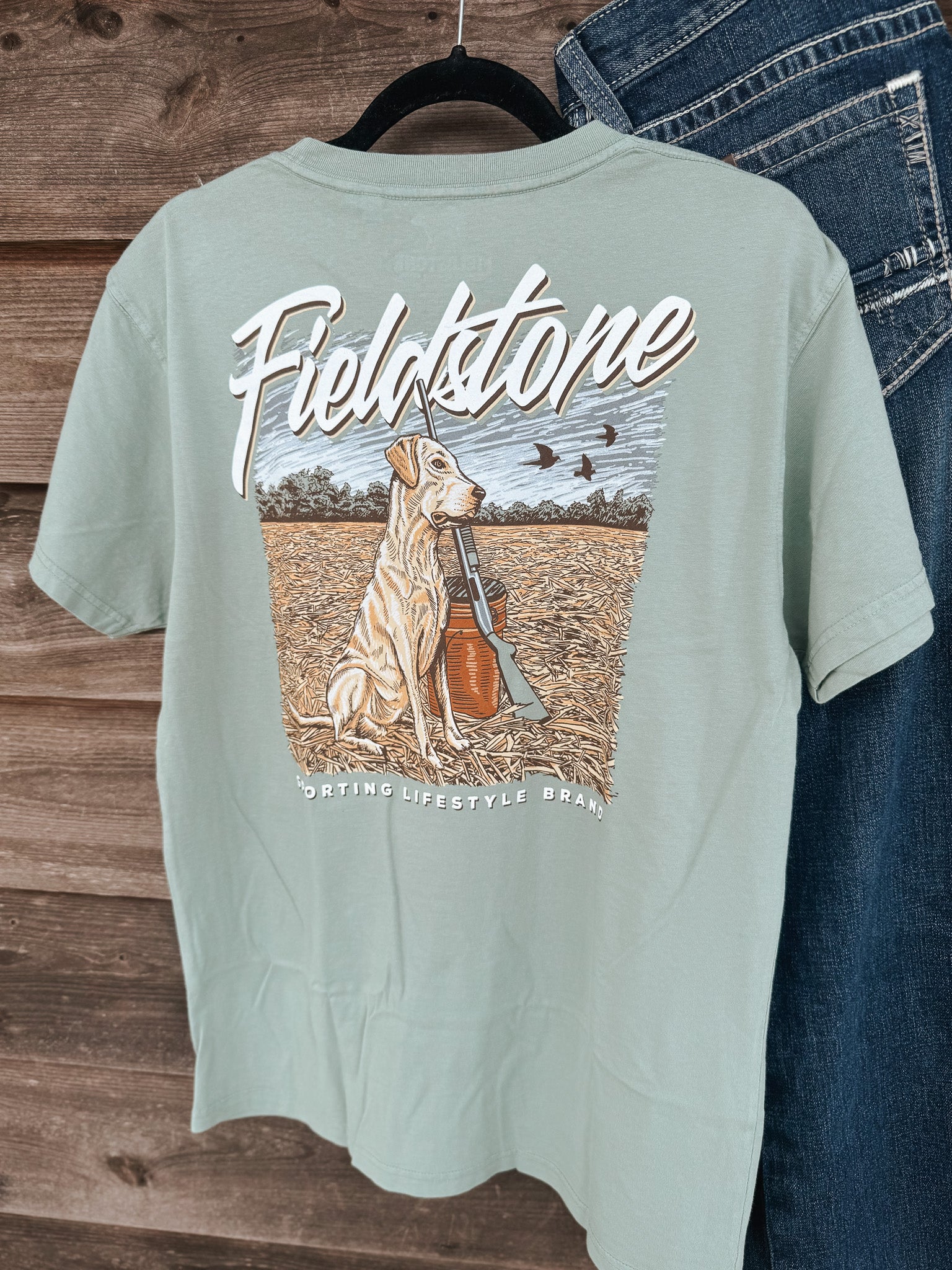 Fieldstone Dove Field T-Shirt in Bay