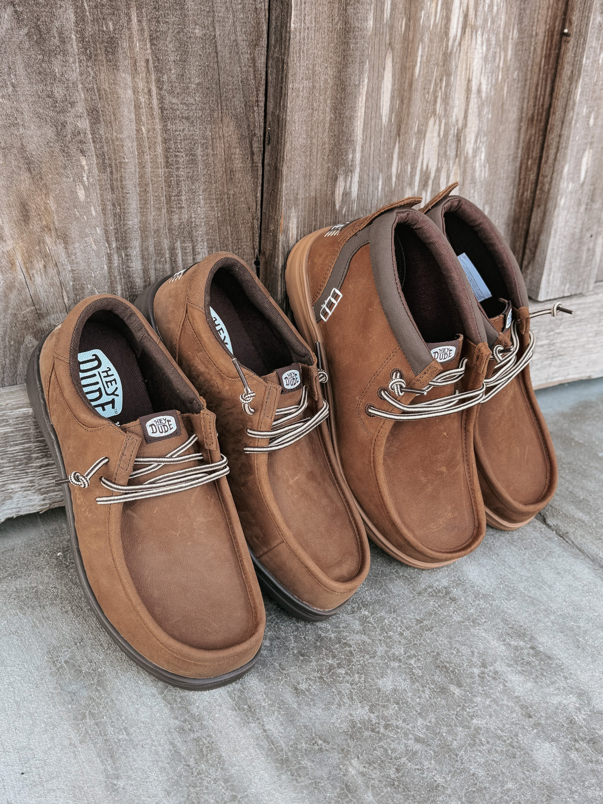 Hey Dude | Men's Wally Mid GripR Full Grain Leather