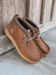 Hey Dude | Men's Wally Mid GripR Full Grain Leather