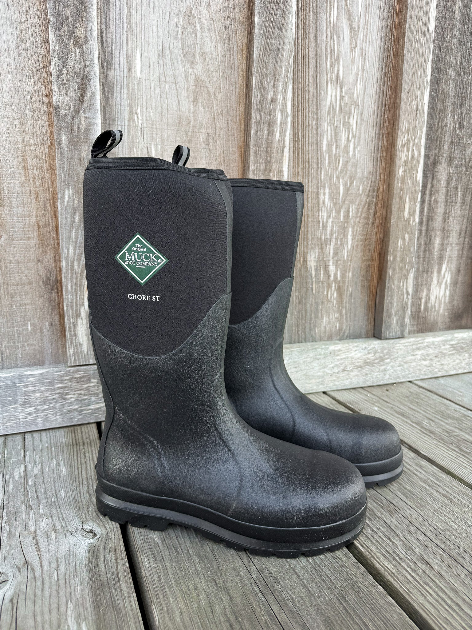 Botas de agua con punta de alta seguridad Muck Chore para hombre 