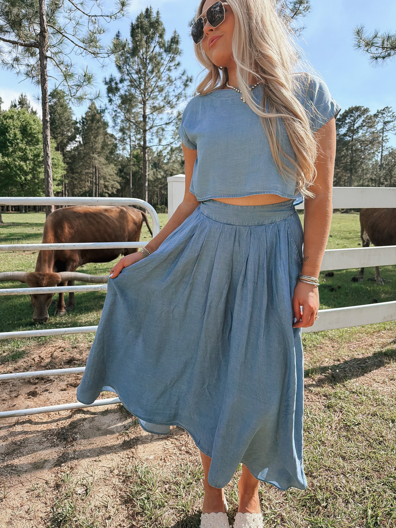 No Notes Needed Denim Set