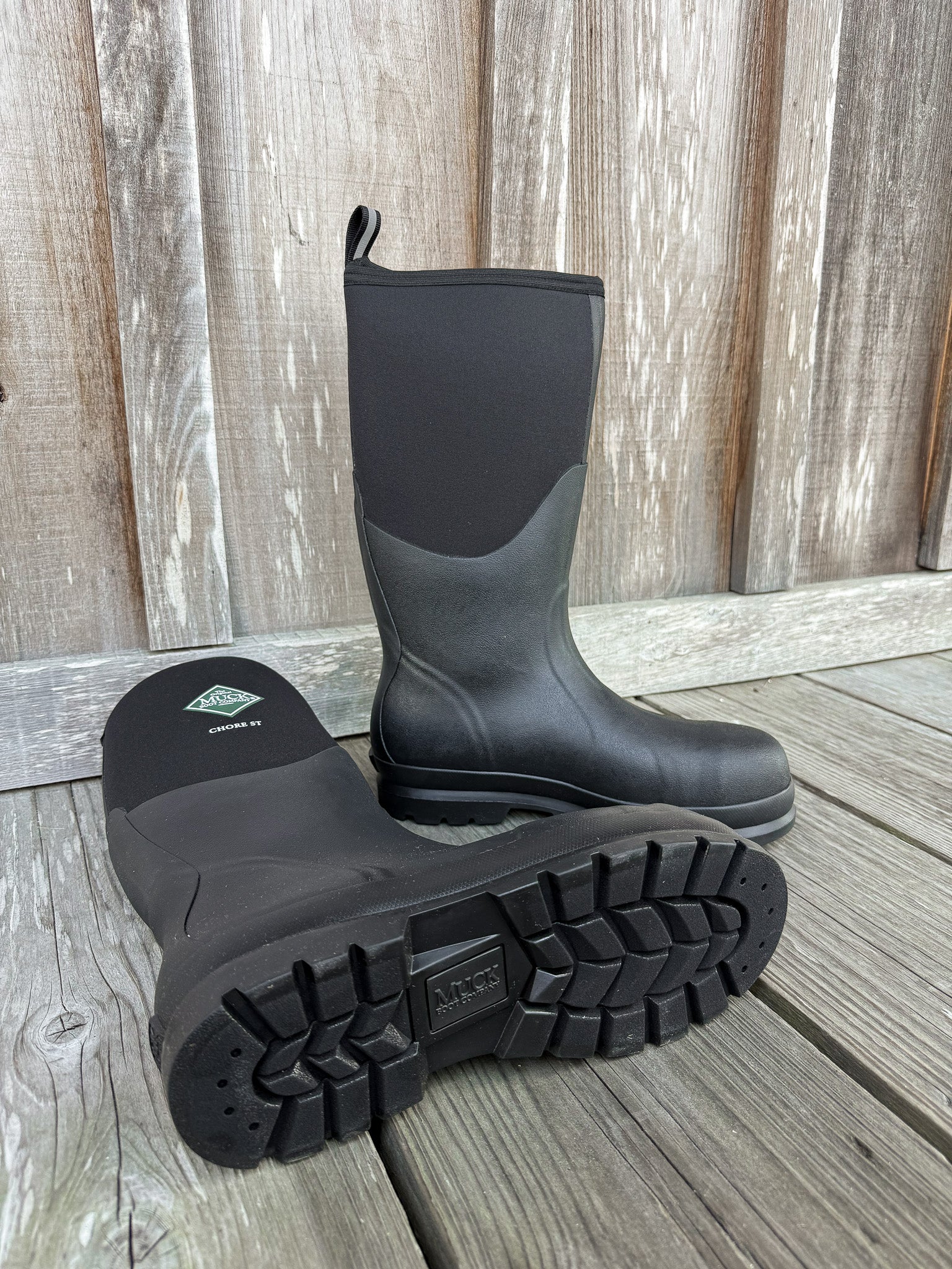 Botas de agua con punta de alta seguridad Muck Chore para hombre 