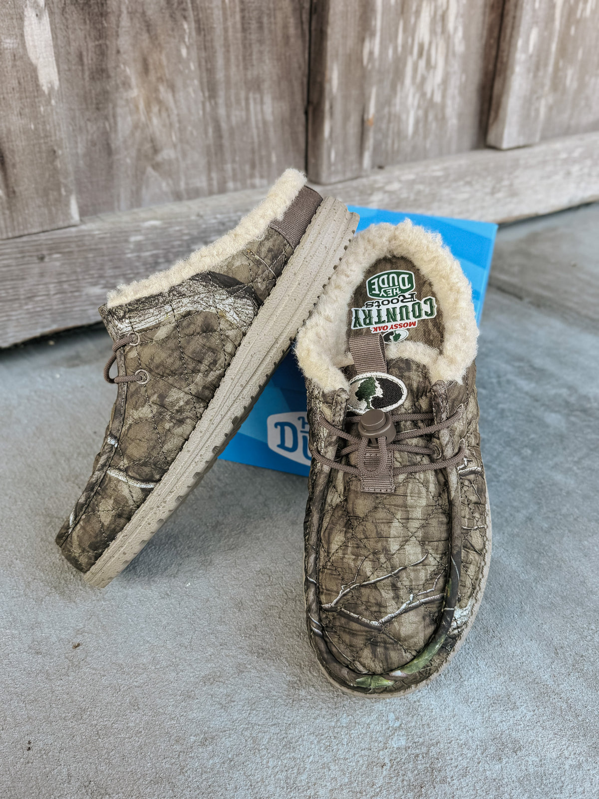 Men's Hey Dude Mossy Oak Country Roots Wally Camp Slip