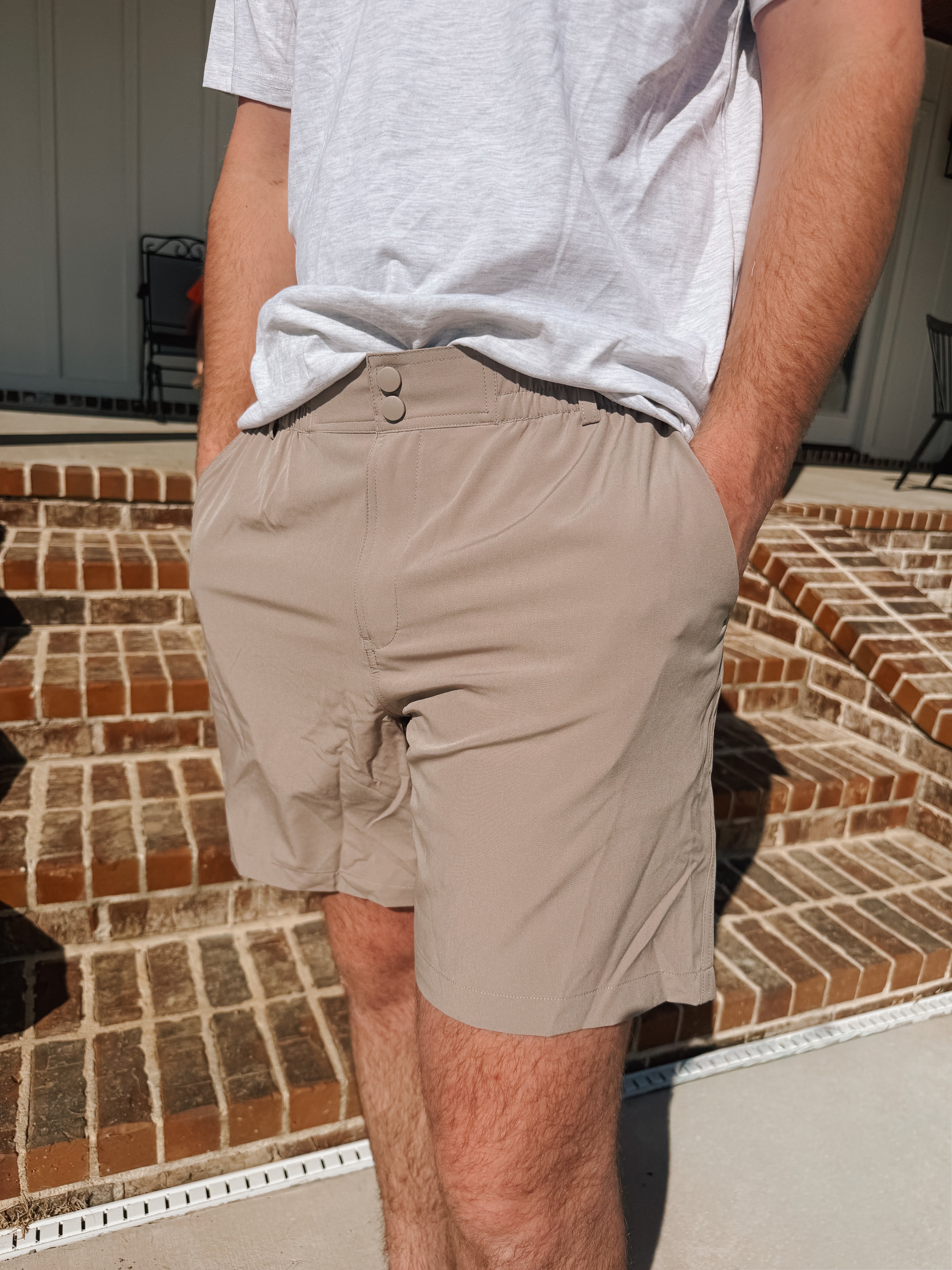 Burlebo Men's 7" Everyday Short in Cobblestone