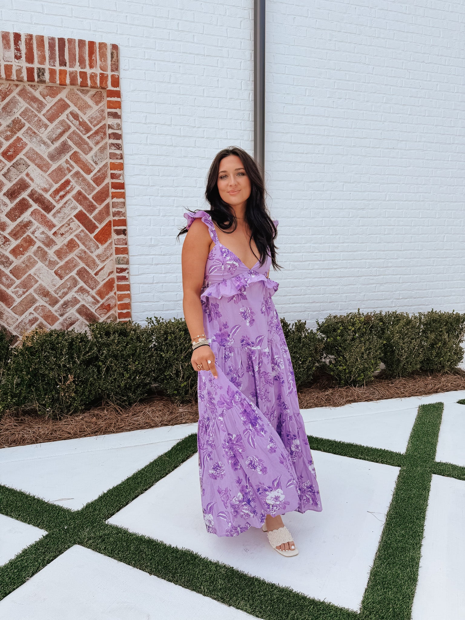 Lavender Bloom Maxi Dress