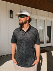 Men's Burlebo Performance Polo - Black Camo