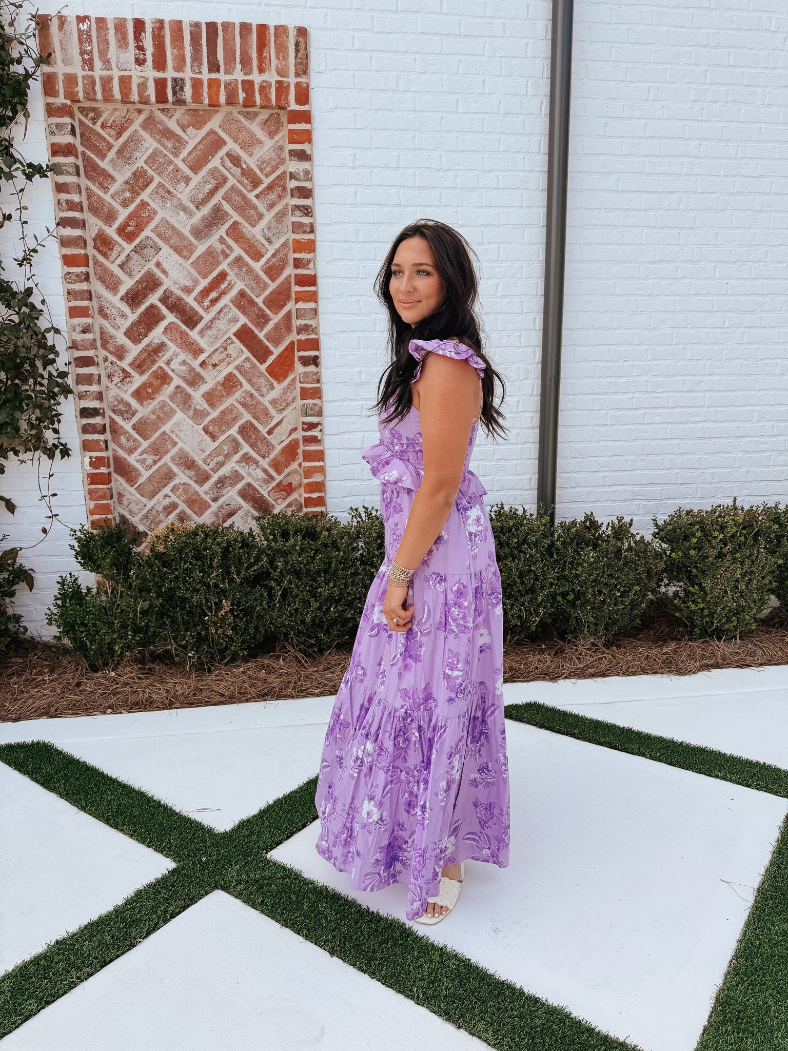 Lavender Bloom Maxi Dress