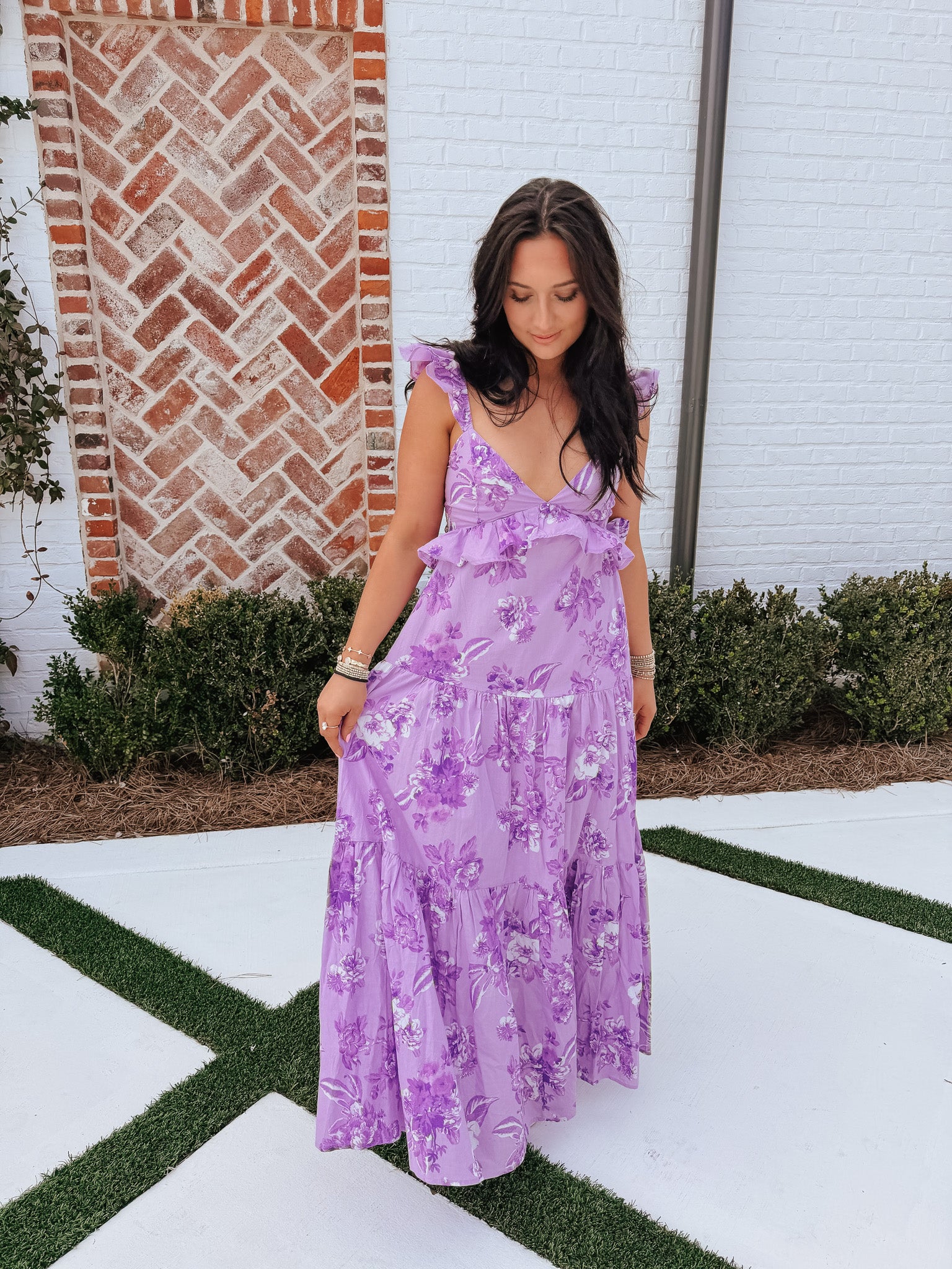 Lavender Bloom Maxi Dress