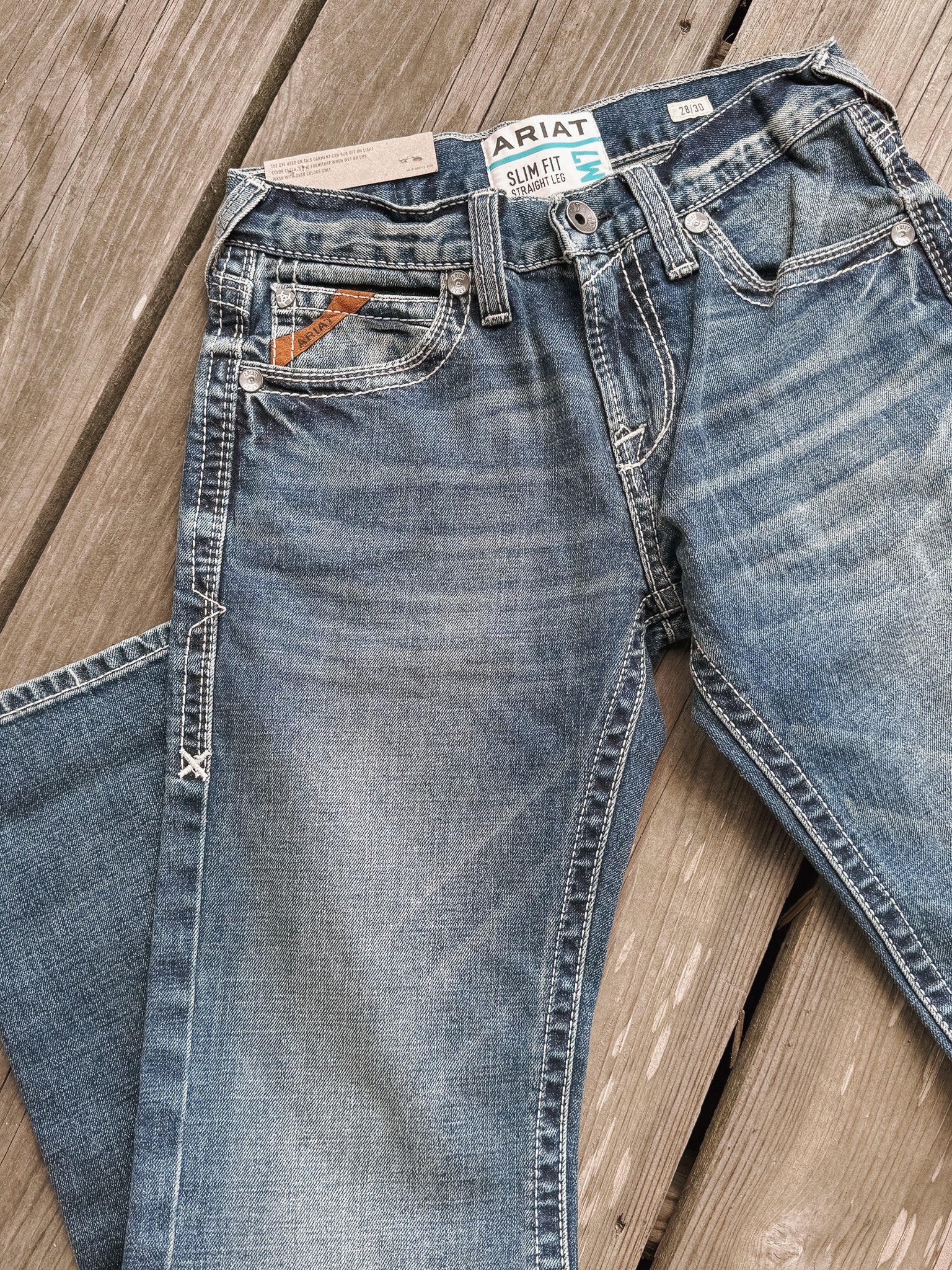 Men's Ariat M7 Rocker Stretch Coltrane Stackable Straight Leg Jean