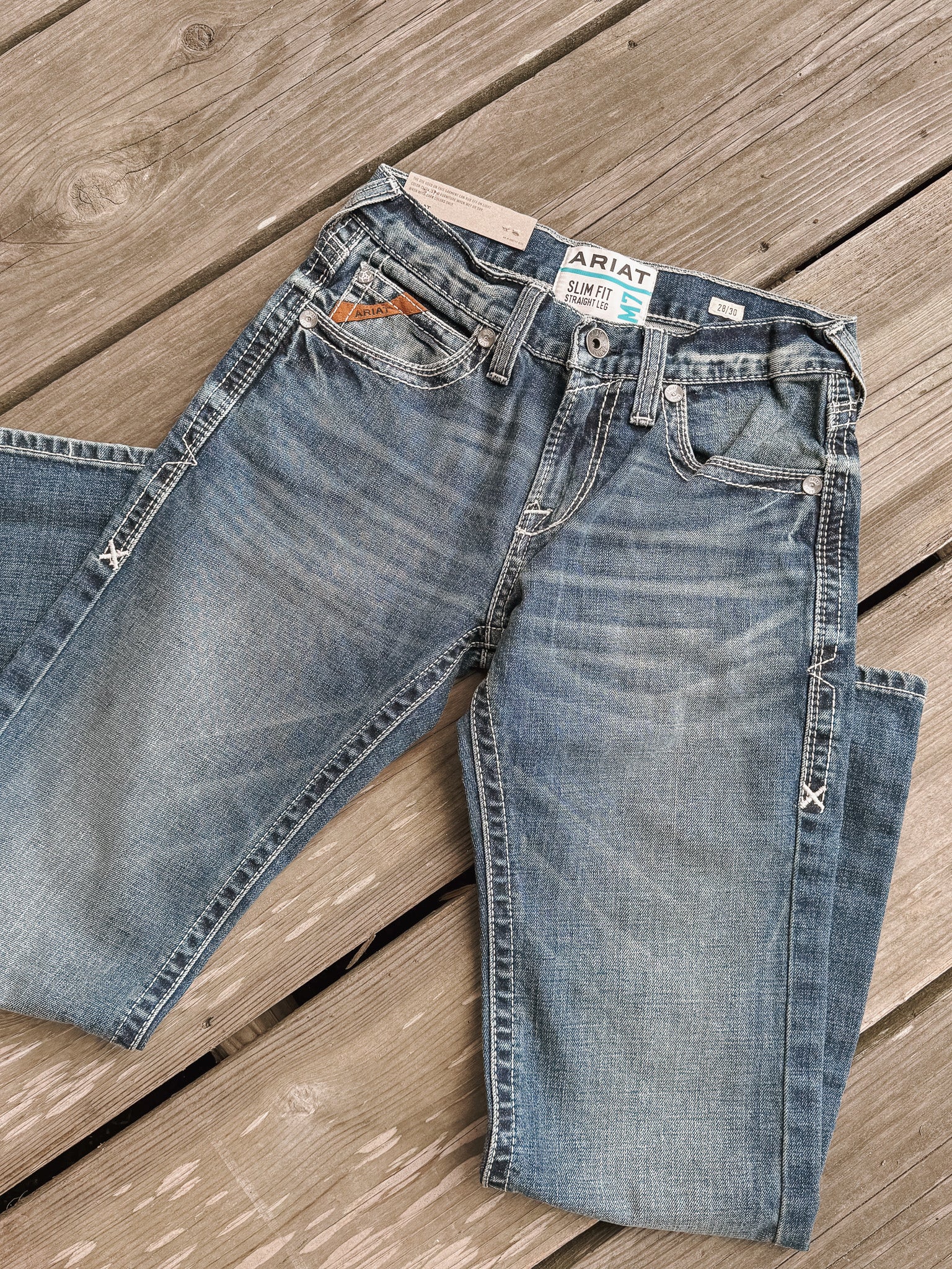 Men's Ariat M7 Rocker Stretch Coltrane Stackable Straight Leg Jean