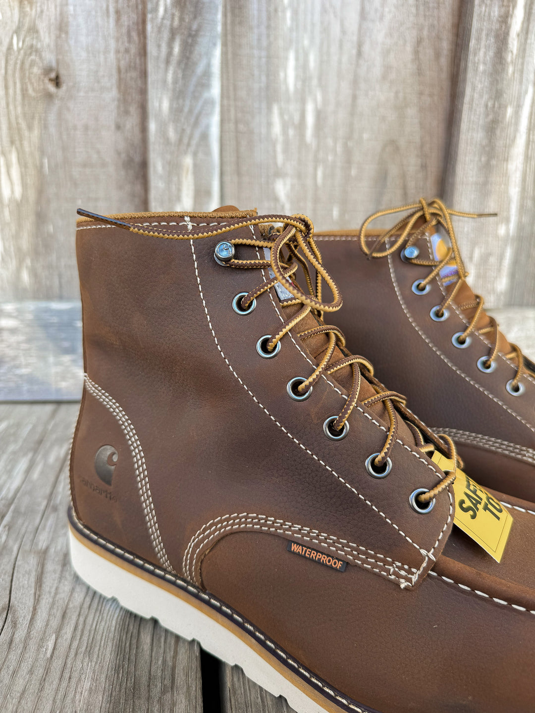 Carhartt 6” Waterproof Steel Toe Wedge Lace Up Work Boots – Boot