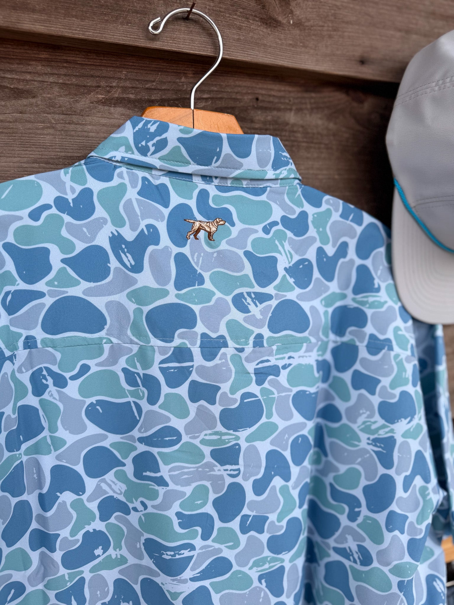 Fieldstone Saltwater Homestead Camo Button Down Shirt