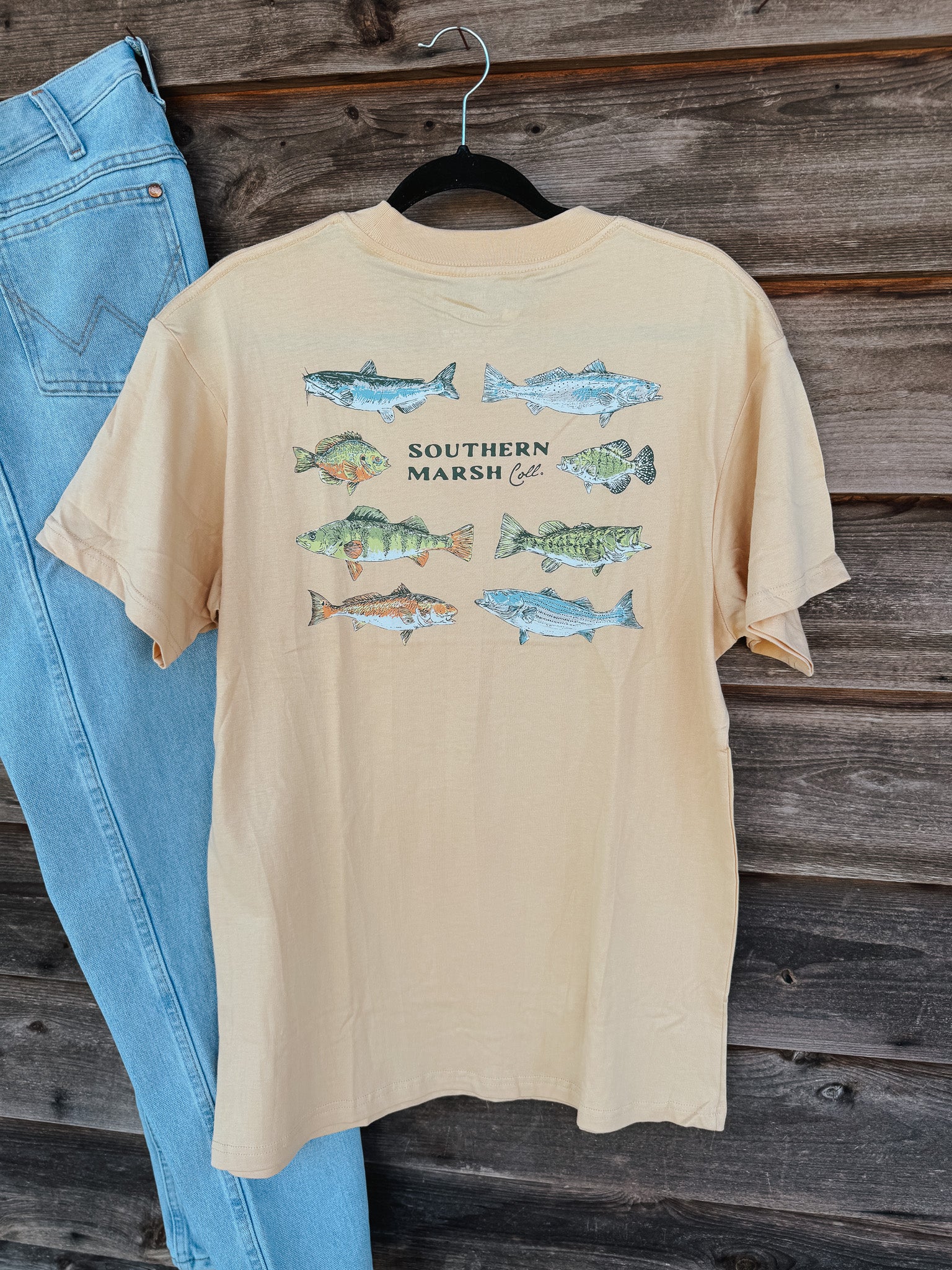 Men's Southern Marsh Southern Swimmers T-Shirt in Audubon Tan