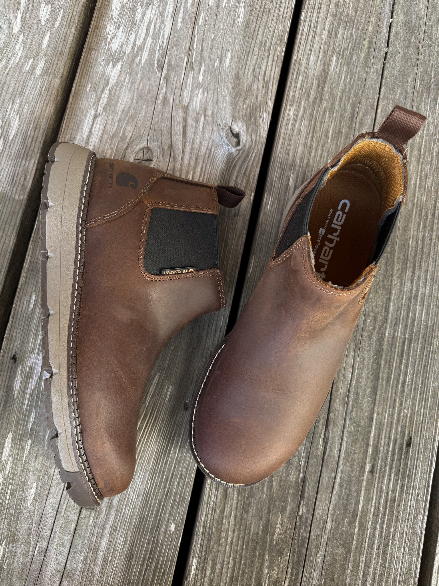 Men's Carhartt Millbrook Water Resistant 4" Romeo Waterproof Round Steel Toe Wedge Boots