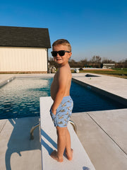 Burlebo Youth & Toddler Swim Trunk - Jumbo Mallards Blue