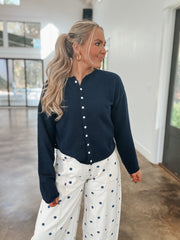 Always the Answer Navy Cardigan Top