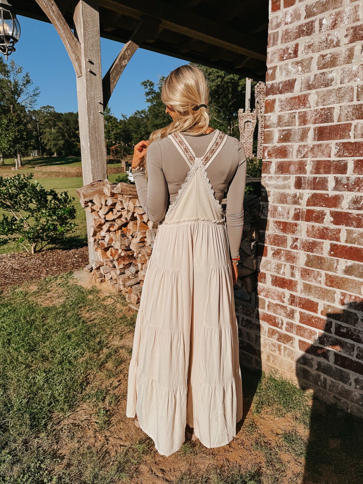 Free & True Oatmeal Jumpsuit