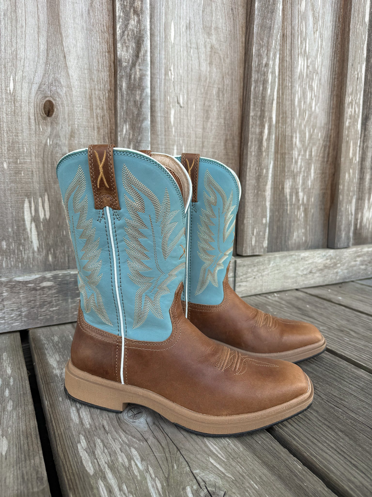 Men's Twisted X 11" UltraLite X™ Boot - Ginger & Sky Blue