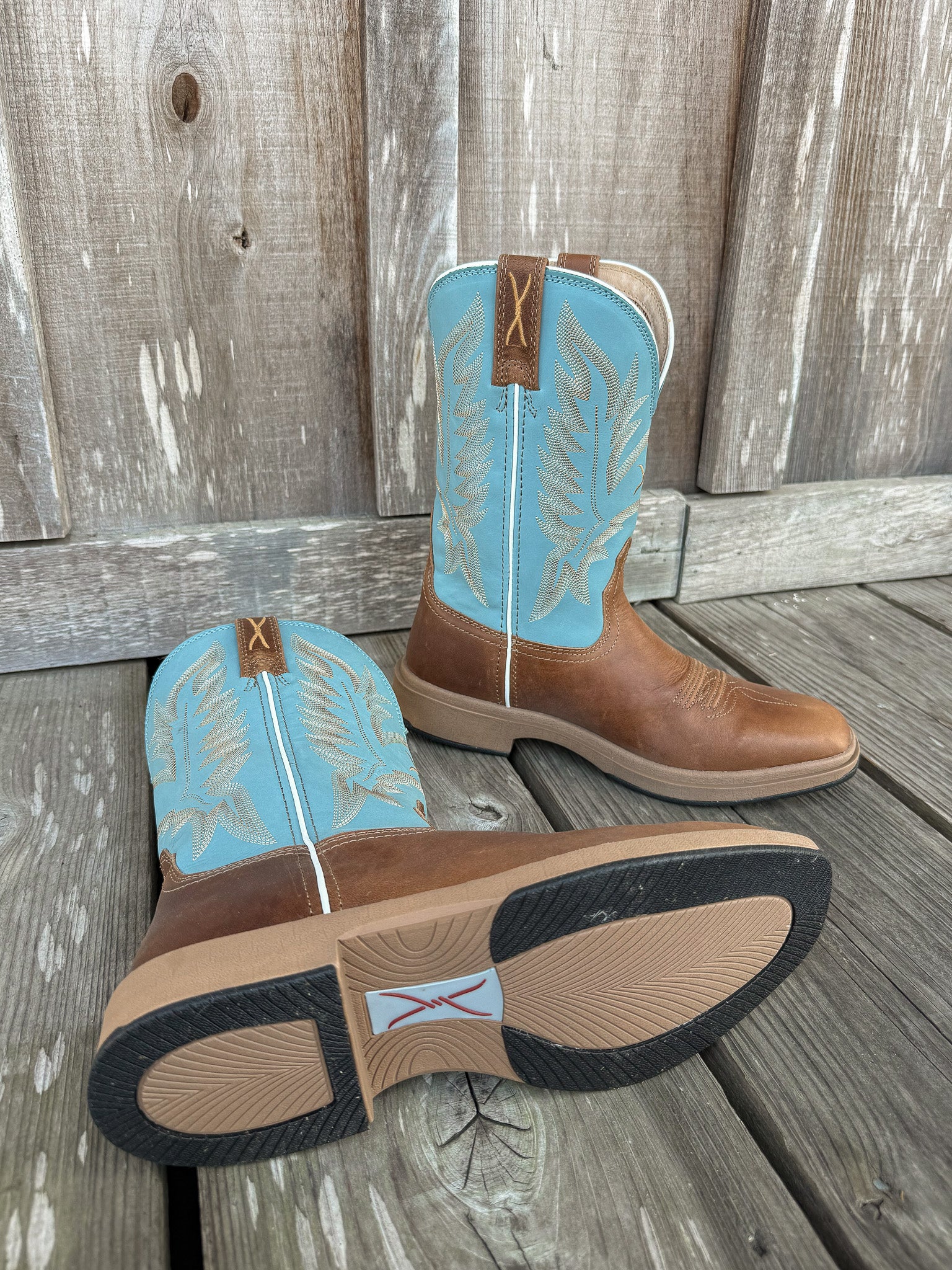 Men's Twisted X 11" UltraLite X™ Boot - Ginger & Sky Blue