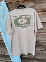 Men's Southern Marsh SEAWASH Mallard Sighting T-Shirt in Burnt Taupe
