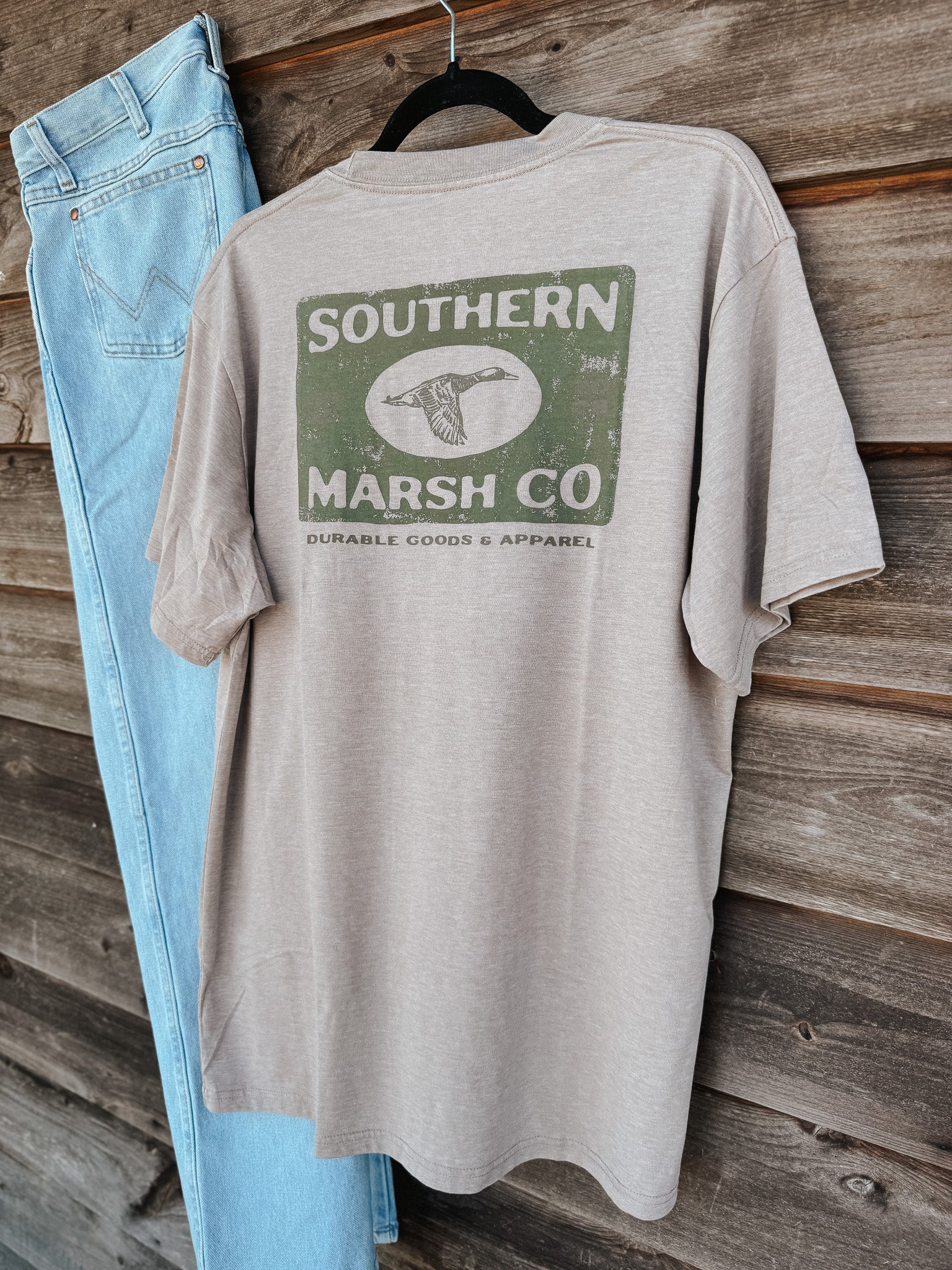 Men's Southern Marsh SEAWASH Mallard Sighting T-Shirt in Burnt Taupe