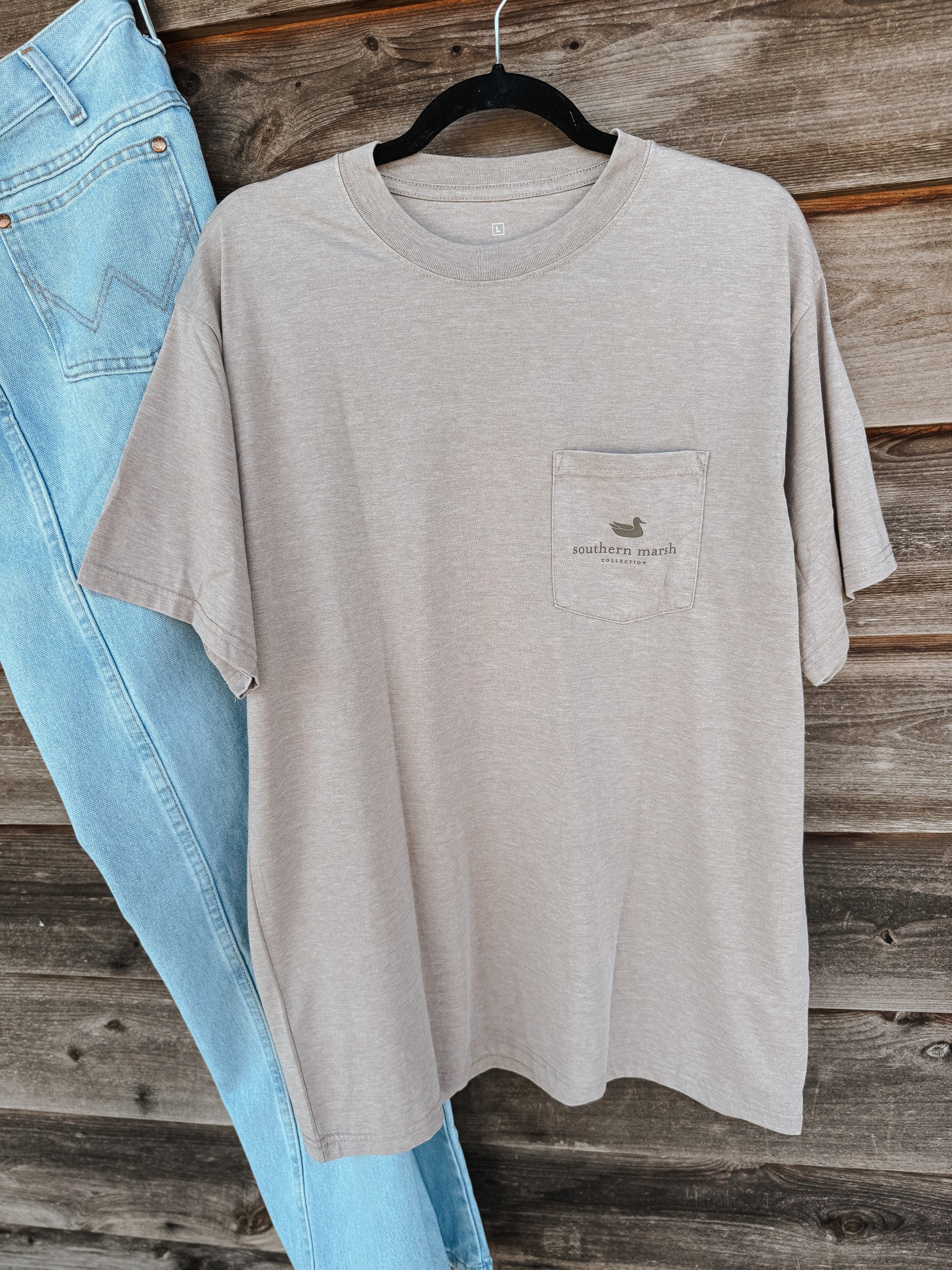 Men's Southern Marsh SEAWASH Mallard Sighting T-Shirt in Burnt Taupe