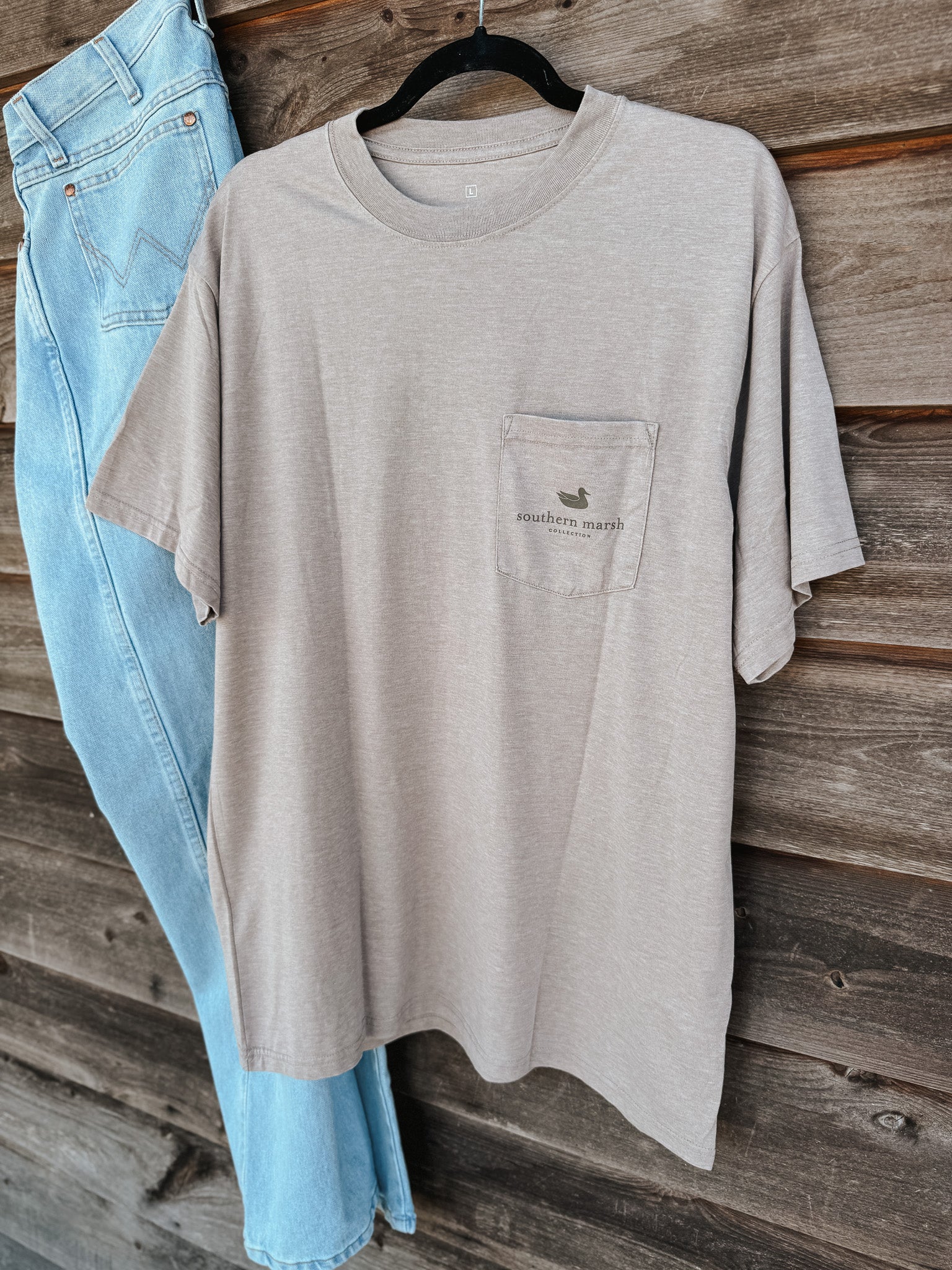 Men's Southern Marsh SEAWASH Mallard Sighting T-Shirt in Burnt Taupe