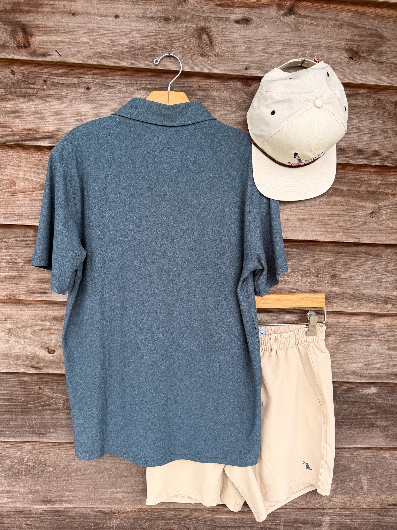 Banded Essential Polo in Oceanview
