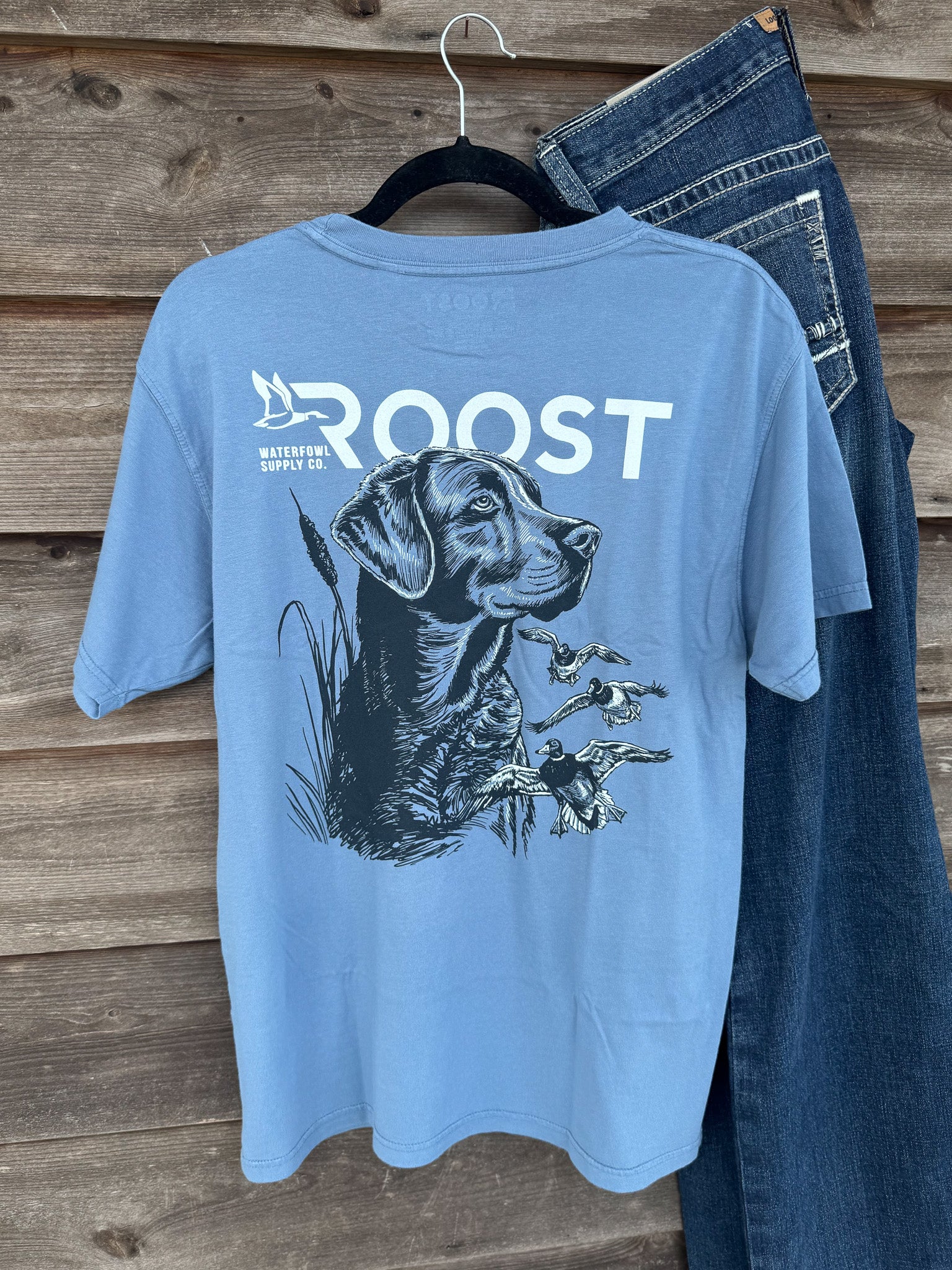 Roost Monotone Lab T-Shirt in Saltwater