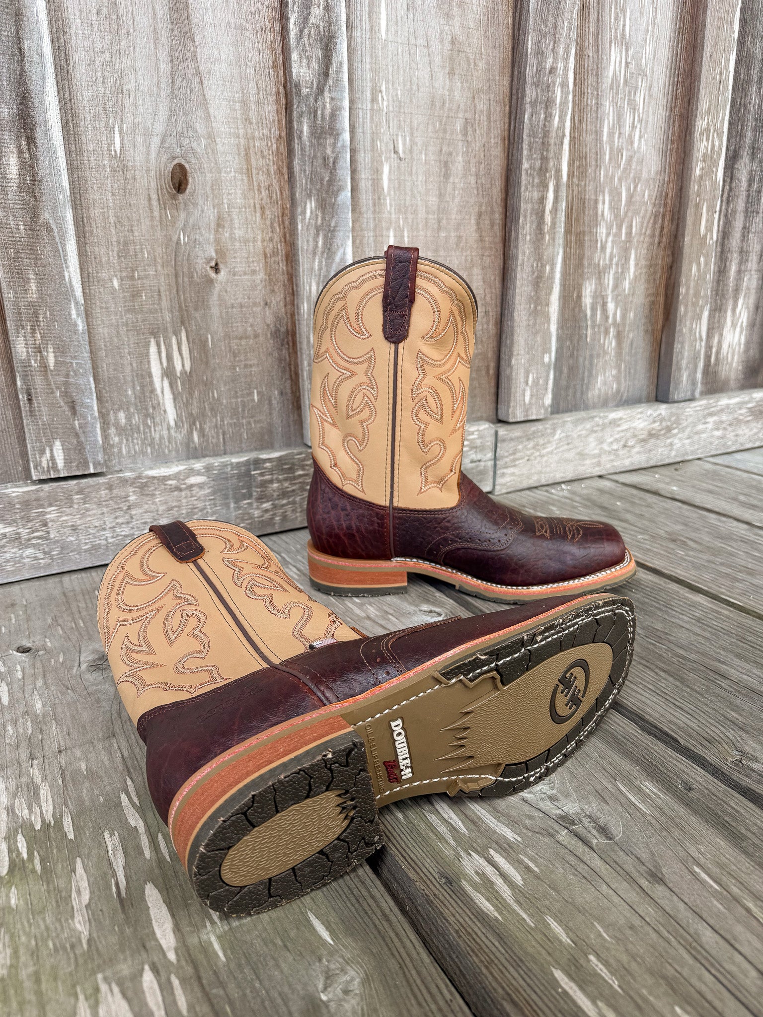 Bota de trabajo con punta de acero Double H Graham para hombre 