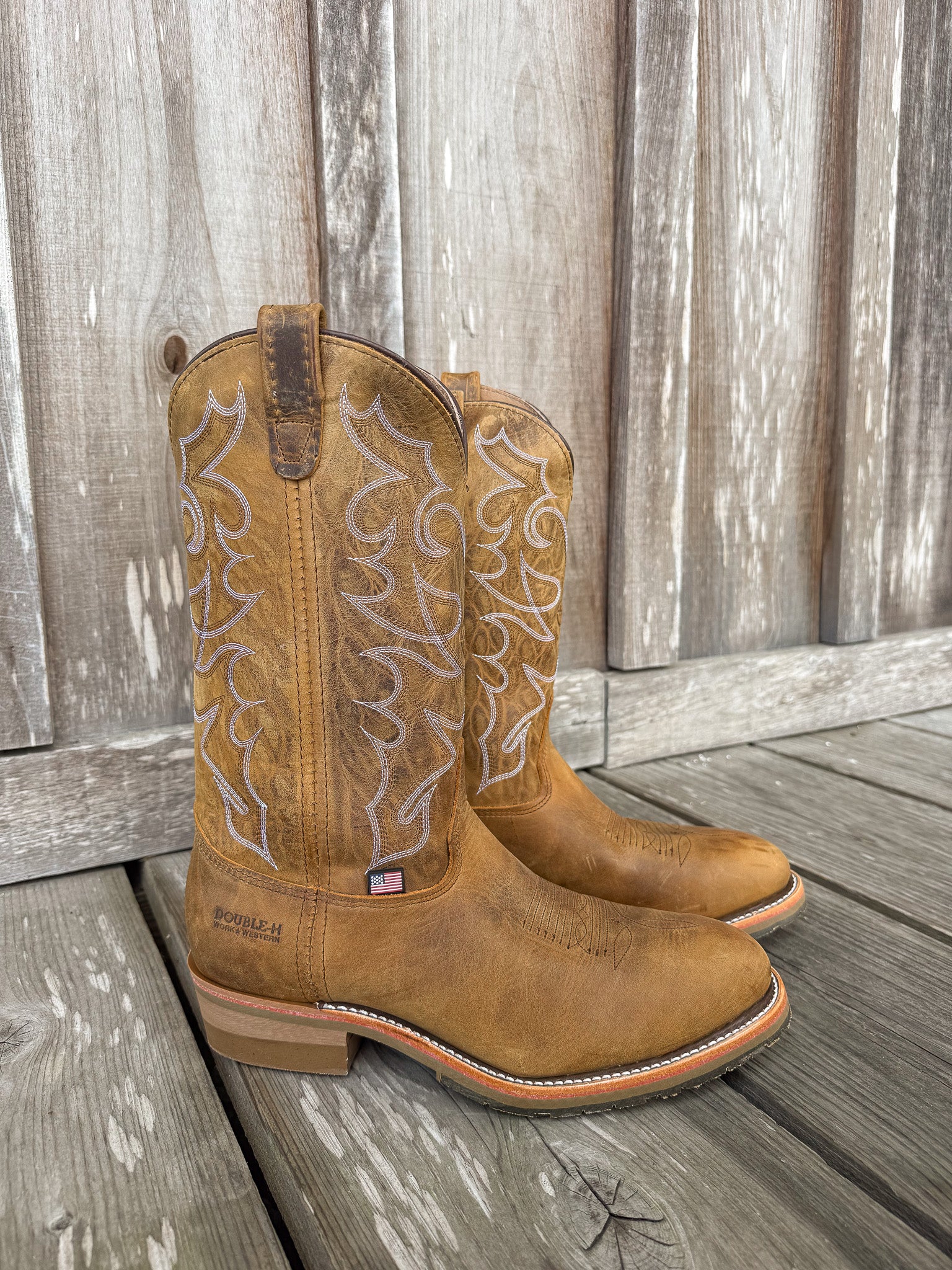 Bota de trabajo con punta de acero Double H Dylan para hombre 