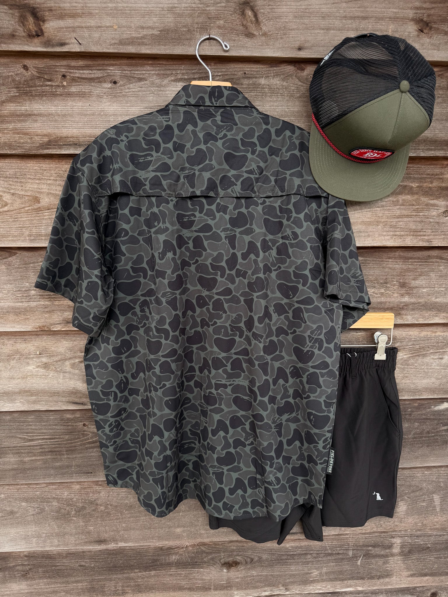 Fieldstone Nightshade Camo Button Down Shirt