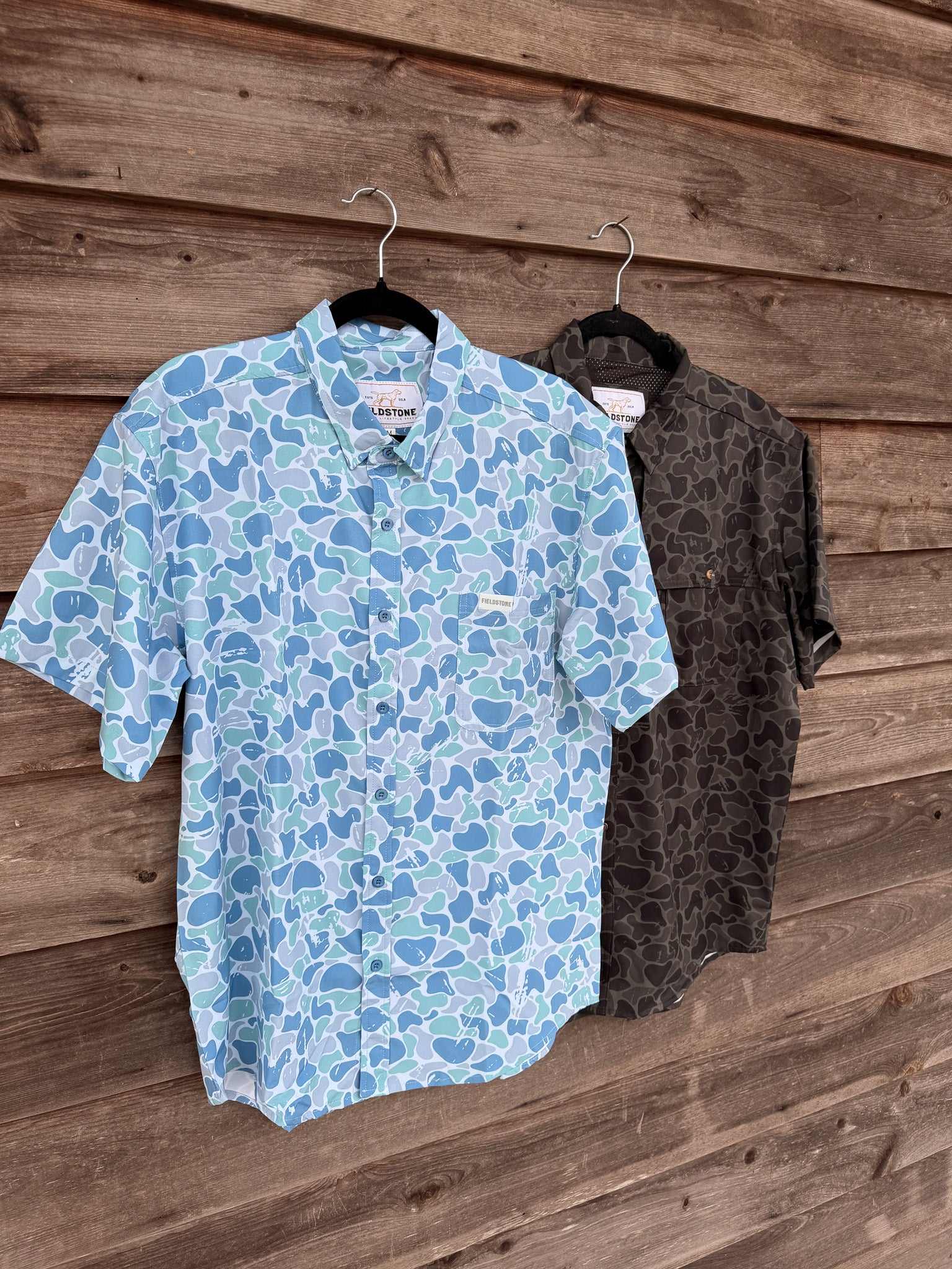 Fieldstone Nightshade Camo Button Down Shirt