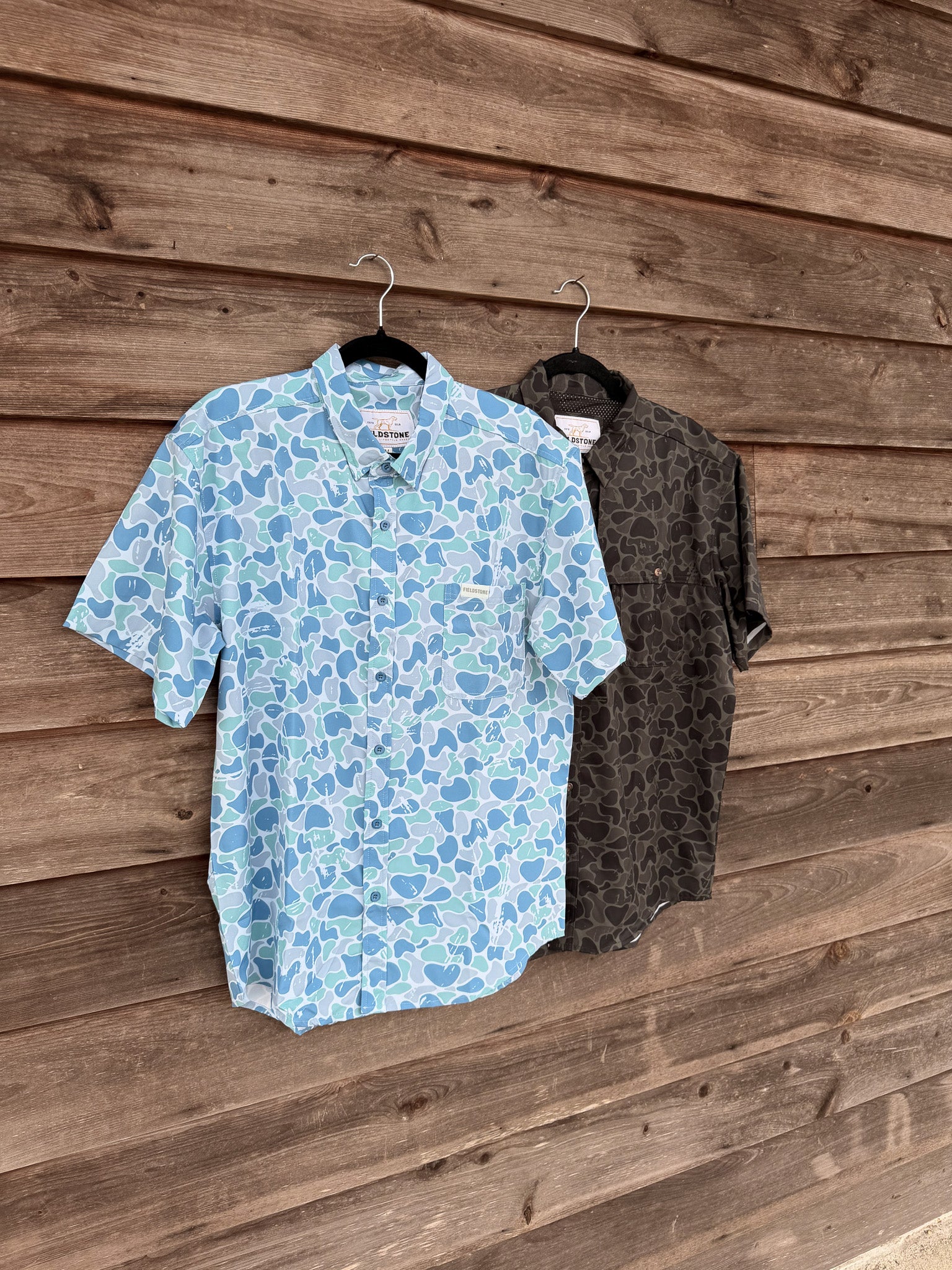 Fieldstone Saltwater Homestead Camo Button Down Shirt